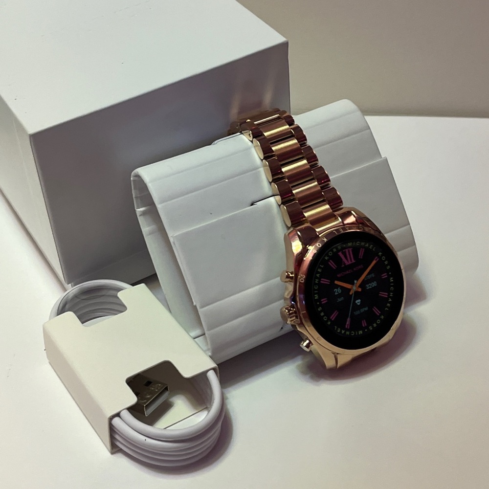 Michael kors rose gold smart watch